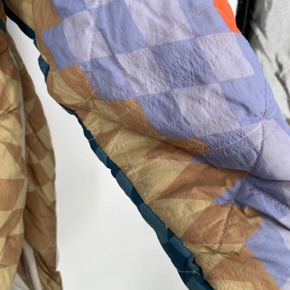 Free People Movement Packable Hooded Puffer Women's Medium Aztec Pria Full Zip - Picture 16 of 16